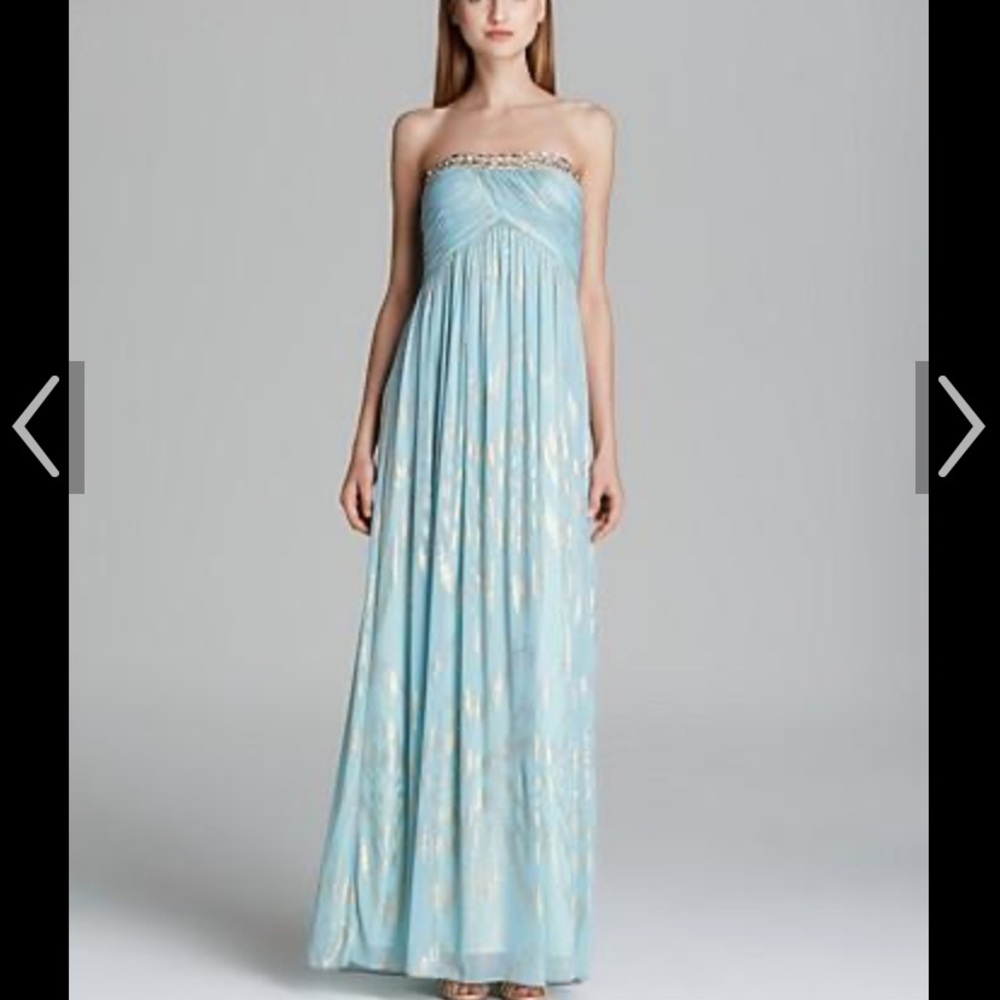 Beautiful light blue evening gown